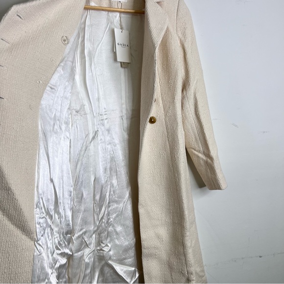 New Gaala Isabella Double Breasted Tweed Coat - Picture 11 of 16